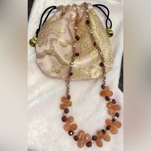 Beautiful Garnet Gemstones 💎 Necklace